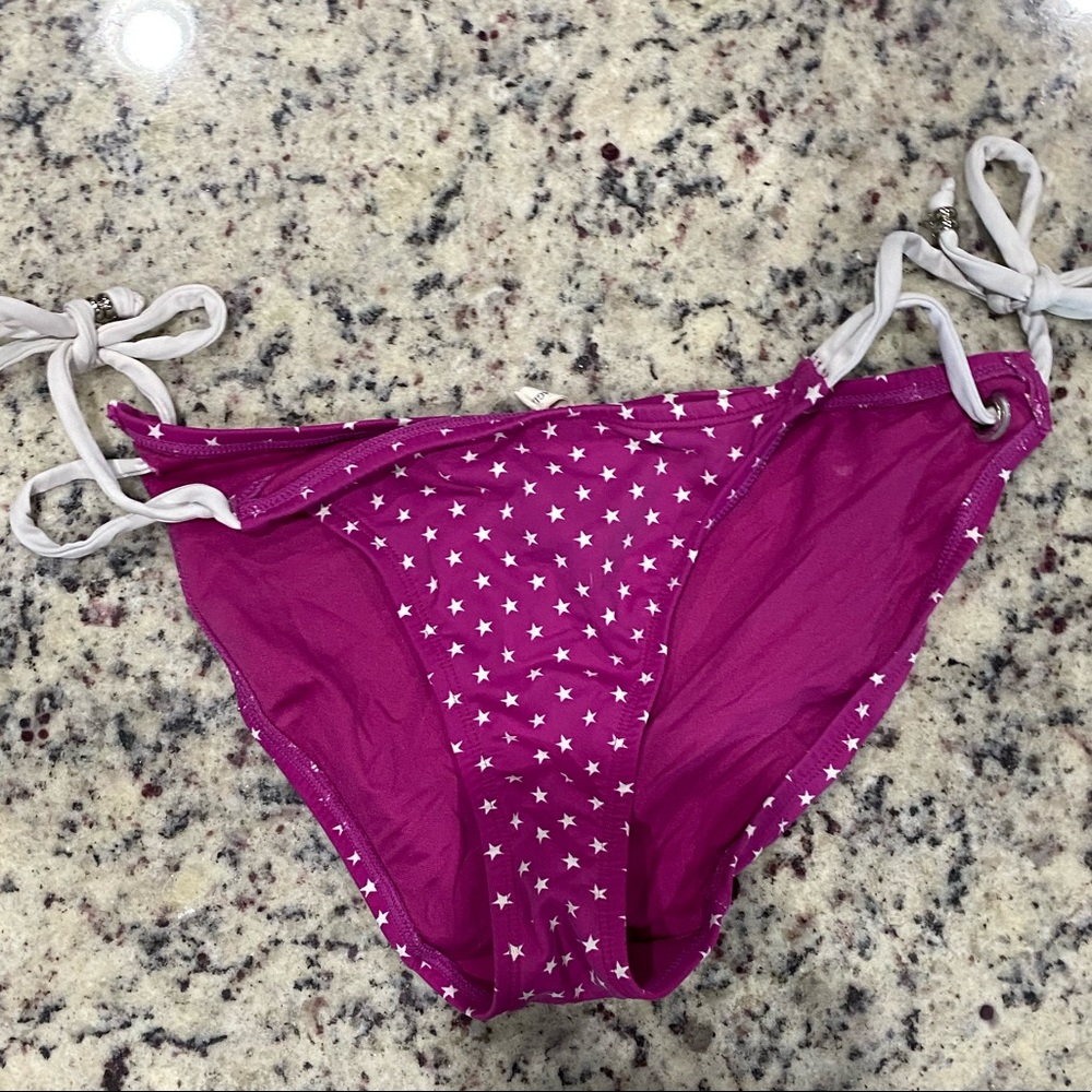 Pink with stars bikini bottom